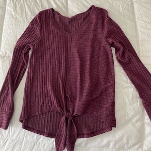 silverwear long sleeve purple shirt